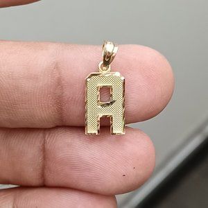 10kt real gold latter A pendant